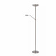 Piantana a LED dimmerabile con struttura in metallo moderna con doppio diffusore
