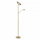 Piantana a LED dimmerabile con struttura in metallo moderna con doppio diffusore