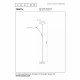 Piantana a LED dimmerabile con struttura in metallo moderna con doppio diffusore