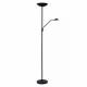 Piantana a LED dimmerabile con struttura in metallo moderna con doppio diffusore