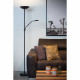 Piantana a LED dimmerabile con struttura in metallo moderna con doppio diffusore