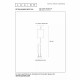 Piantana con base a forma di giraffa in PVC con paralume in cotone