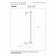 Piantana con base e struttura in metallo dal design moderno
