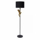 Piantana con base e struttura in metallo e scimmietta in PVC dal design moderno