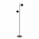 Piantana dal design moderno con base in metallo e 2 diffusori LED orientabili