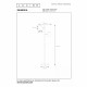 Piantana dal design moderno con base in metallo e 2 diffusori LED orientabili
