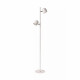 Piantana dal design moderno con base in metallo e 2 diffusori LED orientabili