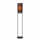 Piantana di design con struttura in acciaio e diffusore in tessuto