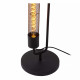 Piantana in acciaio con diffusore a retina con 2 luci dal design moderno