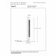 Piantana in acciaio con diffusore a retina con 2 luci dal design moderno