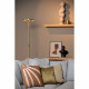 Piantana in metallo dal design moderno con diffusore a led dimmerabile