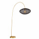 Piantana Lampada da terra con diffusore in tessuto rotondo dal design moderno