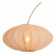 Piantana Lampada da terra con diffusore in tessuto rotondo dal design moderno