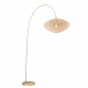 Piantana Lampada da terra con diffusore in tessuto rotondo dal design moderno