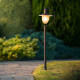 Lampione da giardino con struttura in alluminio e diffusore in vetro