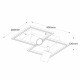 Plafoniera da soffitto a led con faretti