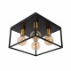 Plafoniera da soffitto con struttura in metallo dal design moderno ed elegante