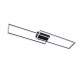Plafoniera da soffitto grande con struttura in alluminio e diffusore a LED