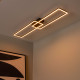 Plafoniera da soffitto grande con struttura in alluminio e diffusore a LED