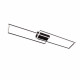 Plafoniera da soffitto grande con struttura in alluminio e diffusore a LED