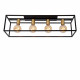 Plafoniera grande con struttura in metallo dal design moderno ed elegante