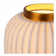 Plafoniera in metallo e diffusore in porcellana dal design elegante