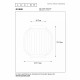 Plafoniera in metallo e diffusore in porcellana dal design elegante