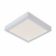 Plafoniera quadrata a LED con struttura in alluminio dal design semplice