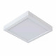 Plafoniera quadrata a LED con struttura in alluminio dal design semplice