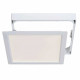 Plafoniera quadrata a LED con struttura in alluminio dal design semplice