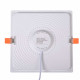 Plafoniera quadrata a LED con struttura in alluminio dal design semplice