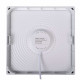 Plafoniera quadrata a LED con struttura in alluminio dal design semplice