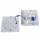 Plafoniera quadrata diffusore a LED dimmerabile struttura in alluminio moderna