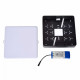 Plafoniera quadrata diffusore a LED dimmerabile struttura in alluminio moderna