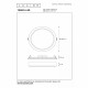 Plafoniera rotonda a LED con struttura in alluminio dal design semplice