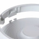 Plafoniera rotonda a LED con struttura in alluminio dal design semplice
