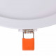 Plafoniera rotonda a LED con struttura in alluminio dal design semplice