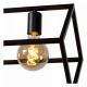 Sospensione con 4 lampadine con struttura in metallo dalle linee moderne
