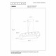 Sospensione con 4 lampadine con struttura in metallo dalle linee moderne
