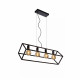 Sospensione con 4 lampadine con struttura in metallo dalle linee moderne