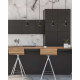 Sospensione con 4 pendenti con struttura in metallo dal design elegante