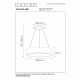 Sospensione moderna in alluminio e diffusore a LED integrato e dimmerabile