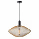 Sospensione singola con diffusore in metallo intrecciato dal design moderno