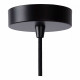 Sospensione singola con diffusore in metallo intrecciato dal design moderno