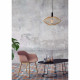 Sospensione singola con diffusore in metallo intrecciato dal design moderno