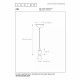 Sospensione singola con struttura in pvc dallo stile semplice e moderno
