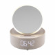 Orologio da tavolo con sveglia e carica cellulare wireless