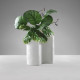 Vaso in resina dal design moderno H.24cm