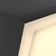 Applique a LED da esterno in alluminio con diffusore verticale in acrilico