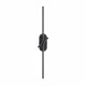 Applique a muro a LED con struttura in metallo dal design moderno
